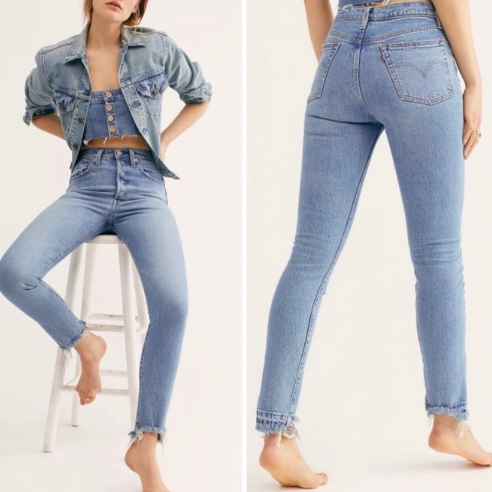 NWOT Levi's 501 Skinny Jean in Blue Mark